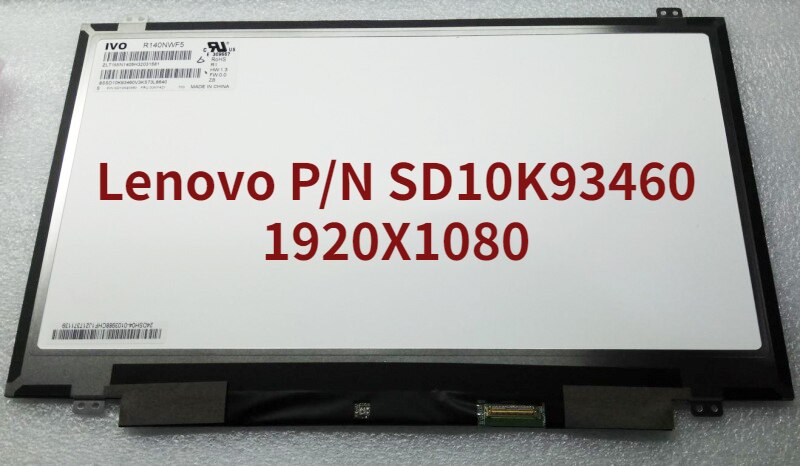 Ʈ Ʈ 14.0 &LED ġ LCD ȭ R140NWF5 R1  P/N SD10K93460 FRU:00NY421 FHD 1920x1080 Ʈ 40  г